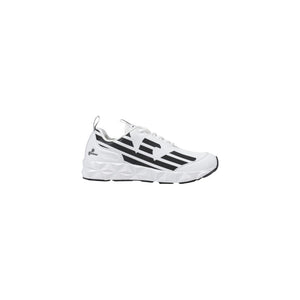 EA7 Emporio Armani Black And White Polyester Athletic Sneakers