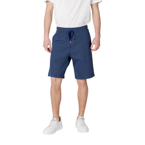Replay Blue Cotton Bermuda Shorts