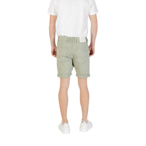 Replay Green Cotton Bermuda Shorts
