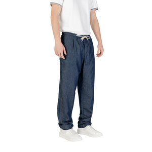 Replay Blue Cotton Casual Pants