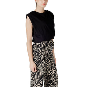 Jacqueline De Yong Black Cotton Top