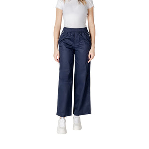Only Blue Cotton Casual Pants