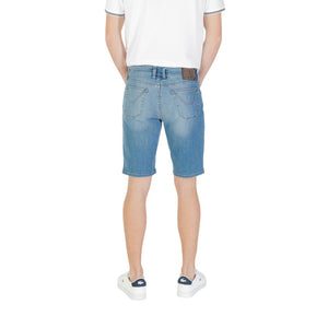 Jeckerson Light Blue Cotton Bermuda Shorts