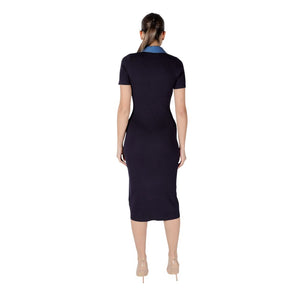 Morgan De Toi Blue Viscose Long Dress
