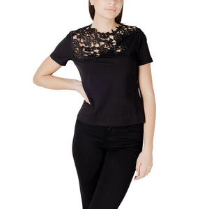 Morgan De Toi Black Cotton T-Shirt