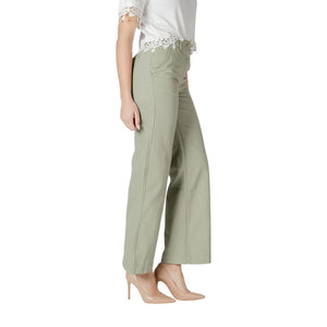 Morgan De Toi Green Cotton Relaxed Fit Jeans