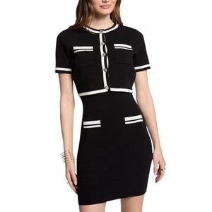 Morgan De Toi Black Viscose Short Dress