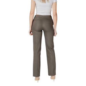 Morgan De Toi Green Cotton Casual Pants
