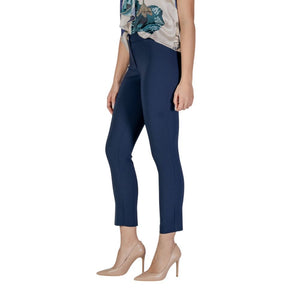 Rinascimento Blue Polyester Casual Pants