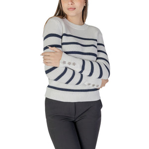 Morgan De Toi White Cotton Sweatshirt