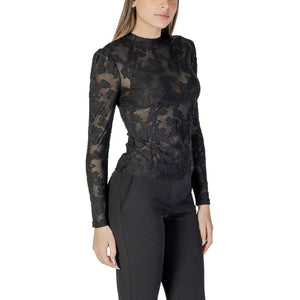 Morgan De Toi Black Polyester Long Sleeve T-Shirt