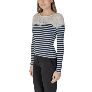 Morgan De Toi White Recycled Polyester Long Sleeve T-Shirt