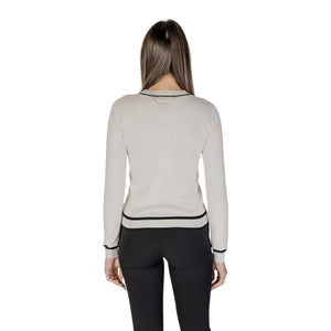 Morgan De Toi Cream Viscose Cardigan