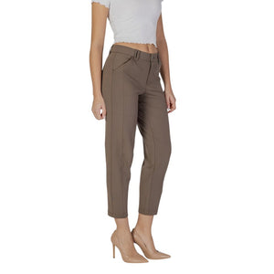 Street One Brown Polyester Pant