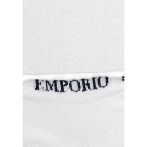 Emporio Armani Underwear White Cotton Socks