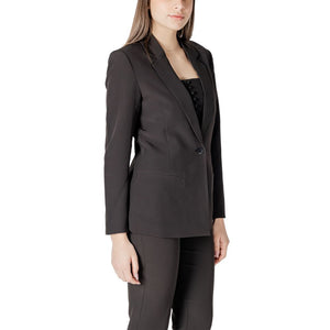 ICHI Black Polyester Blazer