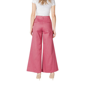 ICHI Pink Cotton Pant
