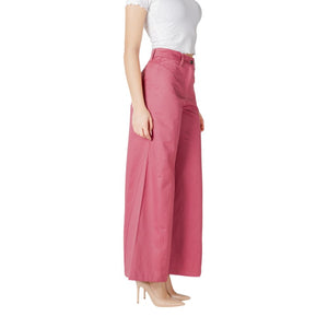 ICHI Pink Cotton Pant