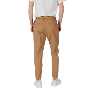 Gianni Lupo Brown Cotton Casual Pants