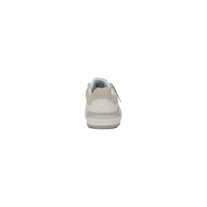 Clarks White Leather Low Top Sneakers