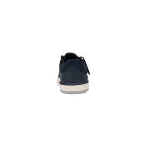 Clarks Blue Nubuc Leather Low Top Sneakers