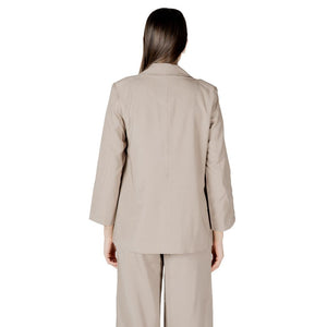 Only Beige Viscose Blazer