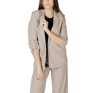 Only Beige Viscose Blazer