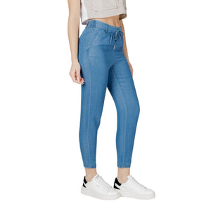 Only Blue Lyocell Casual Pants