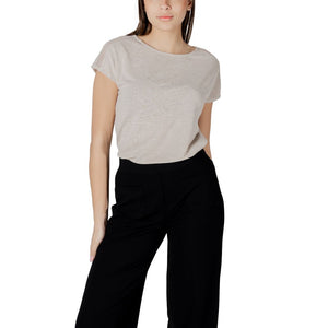 Street One Beige Polyester T-Shirt