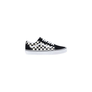 Vans Black And White Fabric Low Top Sneakers