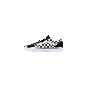 Vans Black And White Fabric Low Top Sneakers