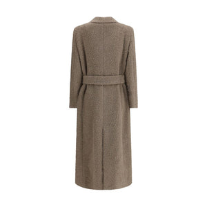 Golden Goose Beige Fleece Wool Coat
