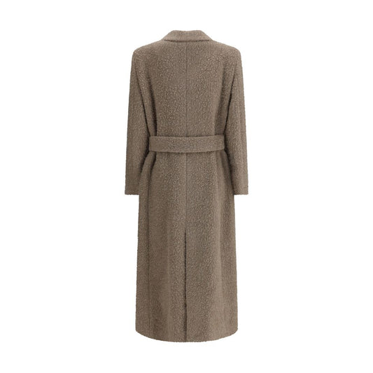 Golden Goose Beige Fleece Wool Coat