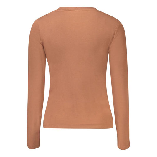 Guess Jeans Brown Cotton T-Shirt