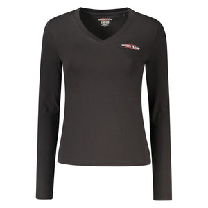 Guess Jeans Black Cotton Women T-Shirt