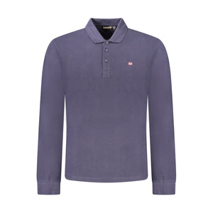 Napapijri Blue Cotton Men Polo Shirt