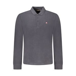 Napapijri Black Cotton Men Polo Shirt