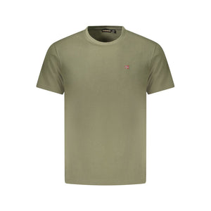 Napapijri Green Cotton Men T-Shirt