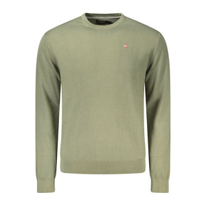 Napapijri Green Cotton Men Sweater