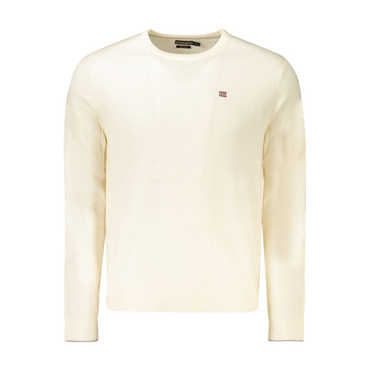 Napapijri White Wool Men Sweater
