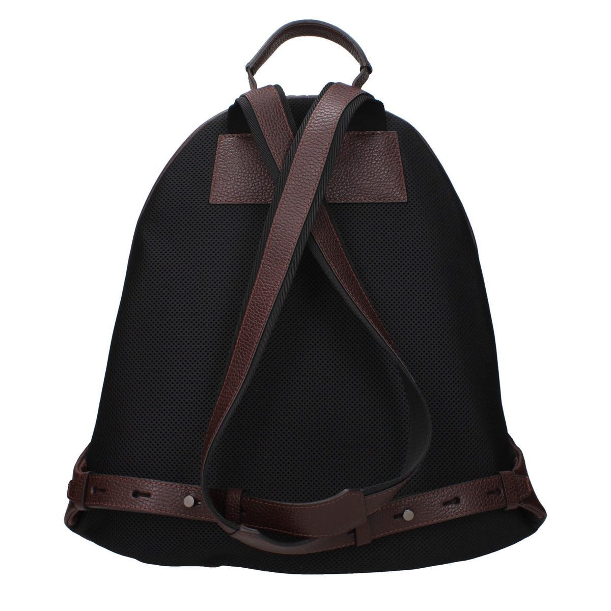 Pineider Brown Leather Backpack