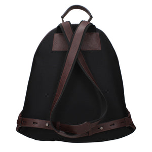 Pineider Brown Leather Backpack