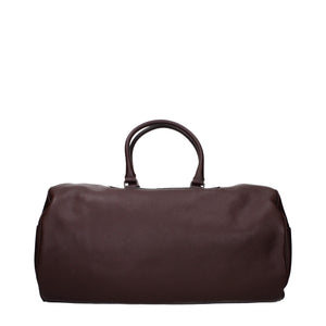 Pineider Brown Leather Luggage And Travel