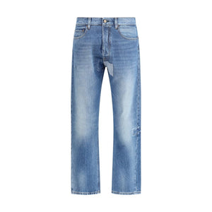 Margiela Blue Cotton Jeans Denim