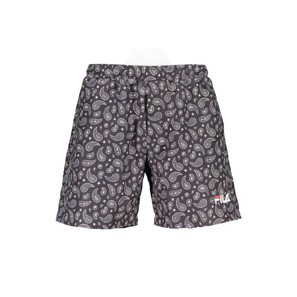 Fila Black Polyester Men's Swim Trunk