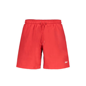 Fila Red Polyester Men's Swim Trunk