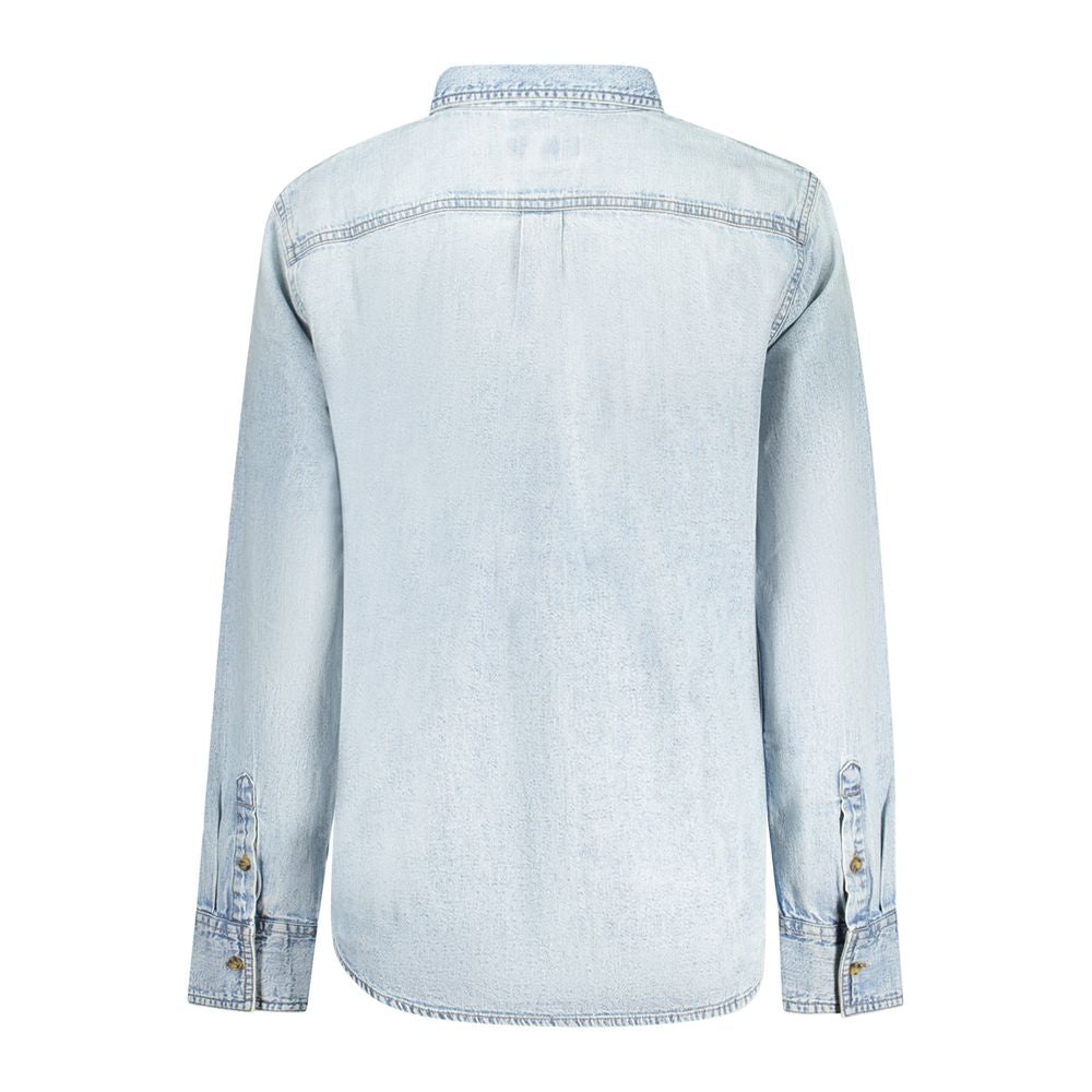 Guess Jeans Azzurro Cotton Woman Shirt