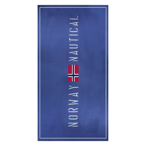 Norway 1963 Blue Polyester Women Beach Towel