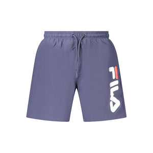 Fila Blu Poliammide Mens Swim Boxer