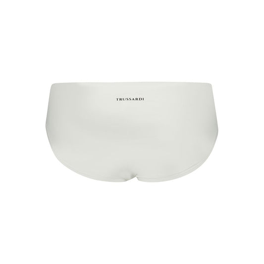 Trussardi White Polyamide Men's Swim Briefs
